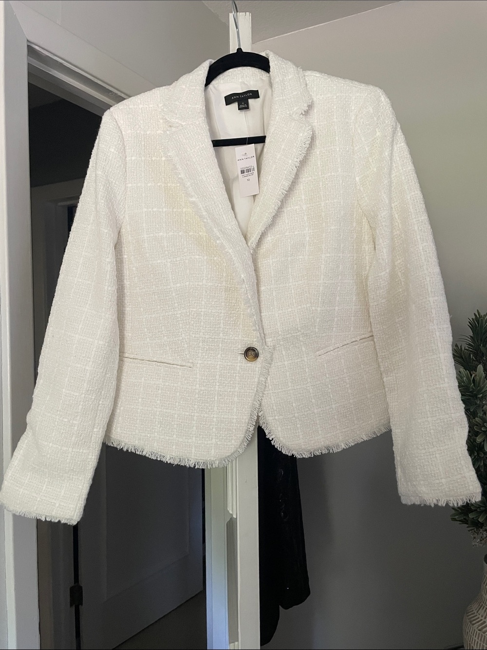 Ann Taylor Ivory Blazer